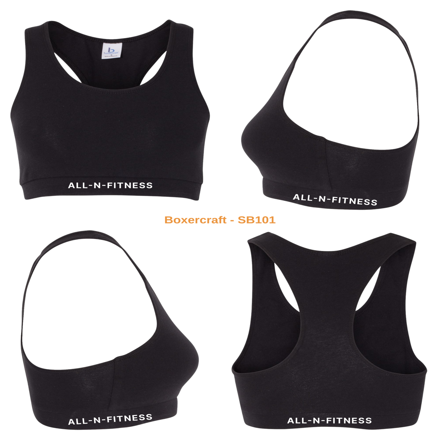 Women's Low Impact Black Sports Bra