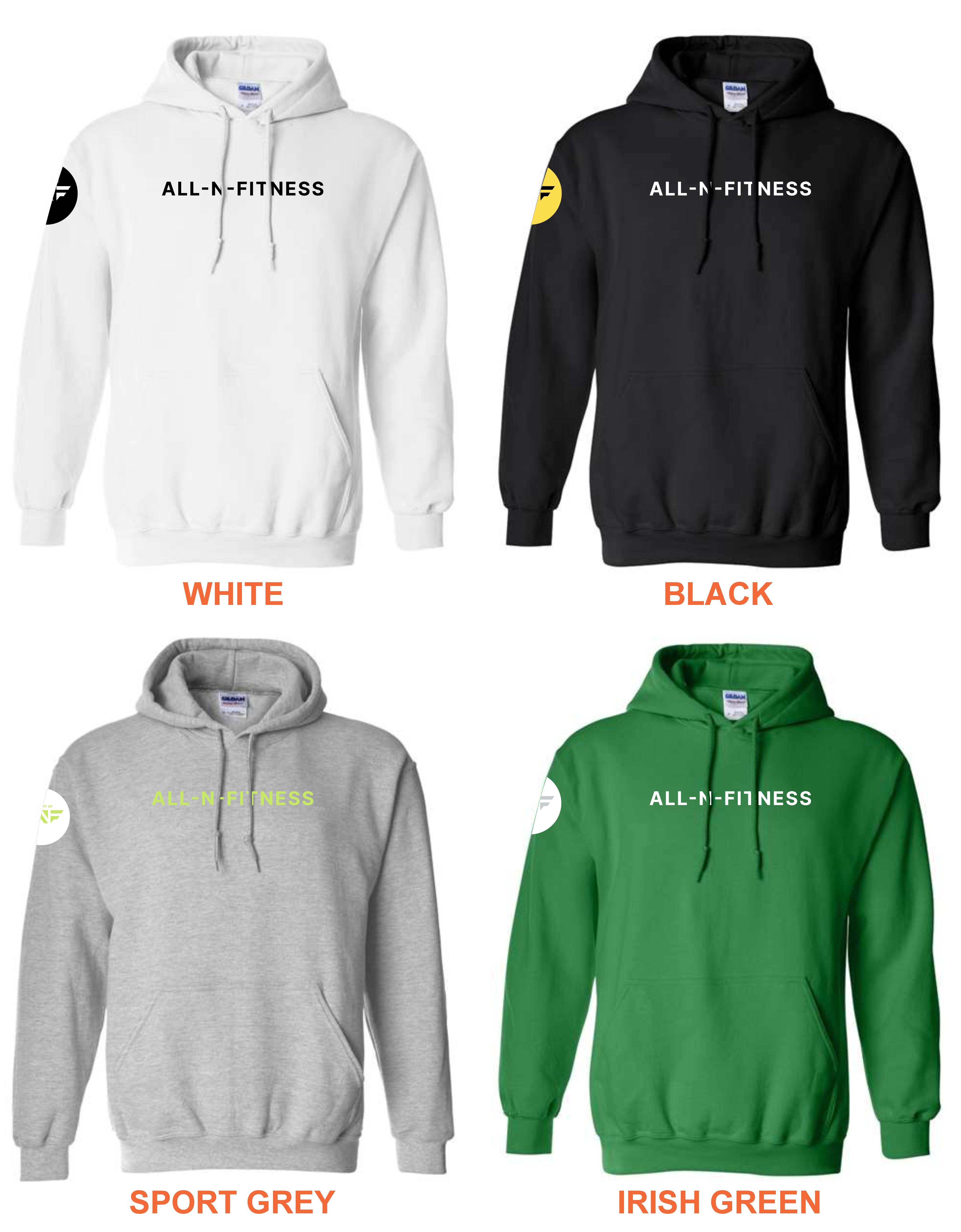 Men's Long Sleeved Hooded Sweatshirts